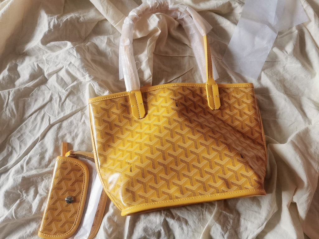 GOYARD MINI HOBO BOHEME 38CM YELLOW CANVAS