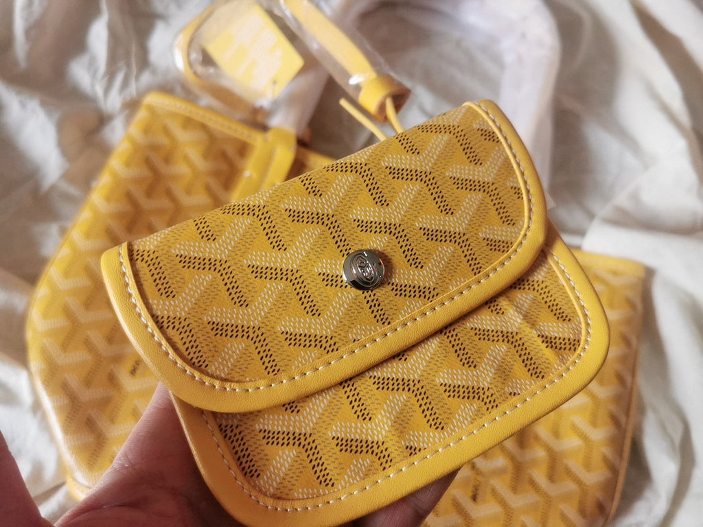 GOYARD MINI HOBO BOHEME 38CM YELLOW CANVAS