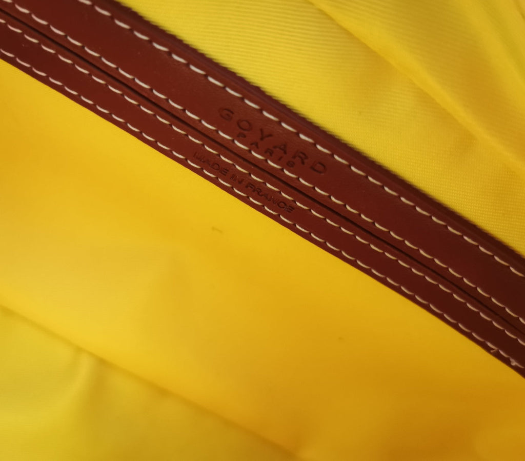 GOYARD CAP-VERT PM BAG 23X8X14CM BURGUNDY CANVAS
