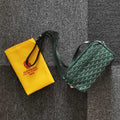 GOYARD CAP-VERT PM BAG 23X8X14CM GREEN CANVAS