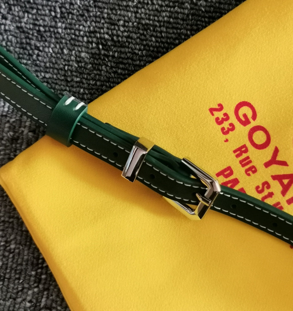 GOYARD CAP-VERT PM BAG 23X8X14CM GREEN CANVAS