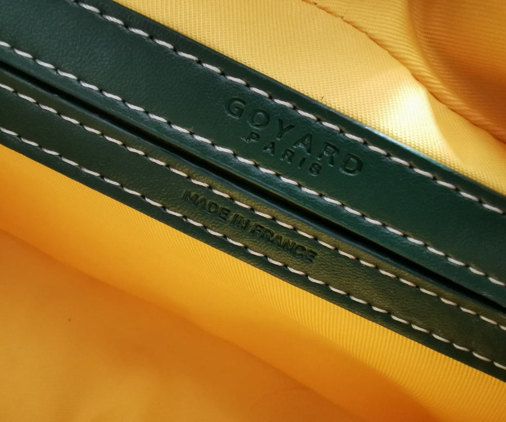 GOYARD CAP-VERT PM BAG 23X8X14CM GREEN CANVAS