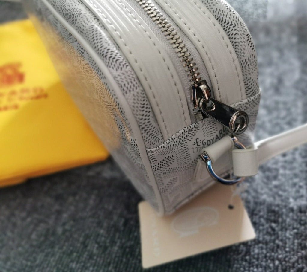 GOYARD CAP-VERT PM BAG 23X8X14CM WHITE CANVAS