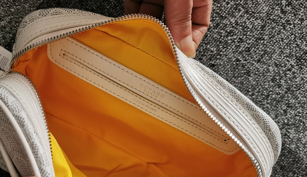 GOYARD CAP-VERT PM BAG 23X8X14CM WHITE CANVAS