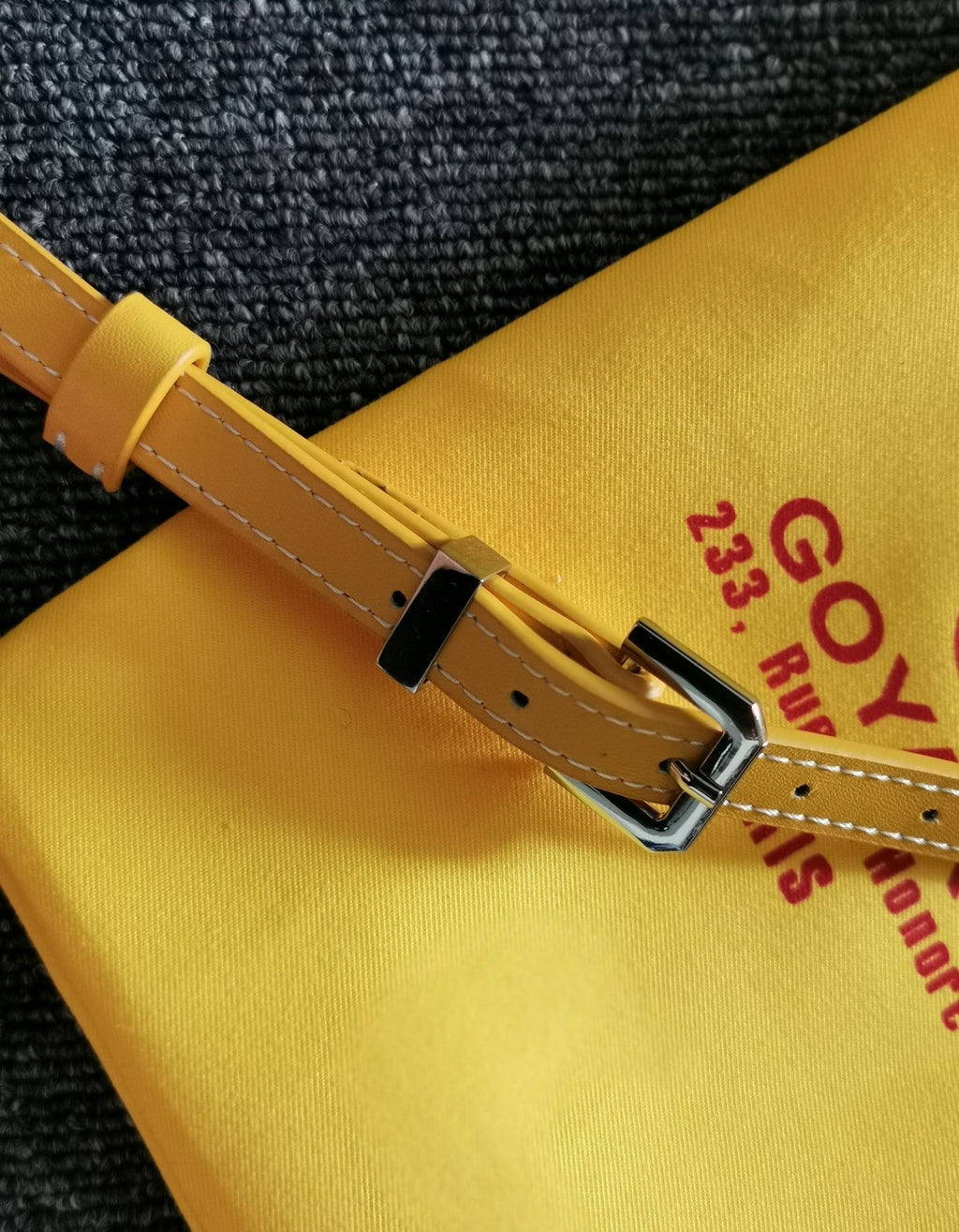 GOYARD CAP-VERT PM BAG 23X8X14CM YELLOW CANVAS