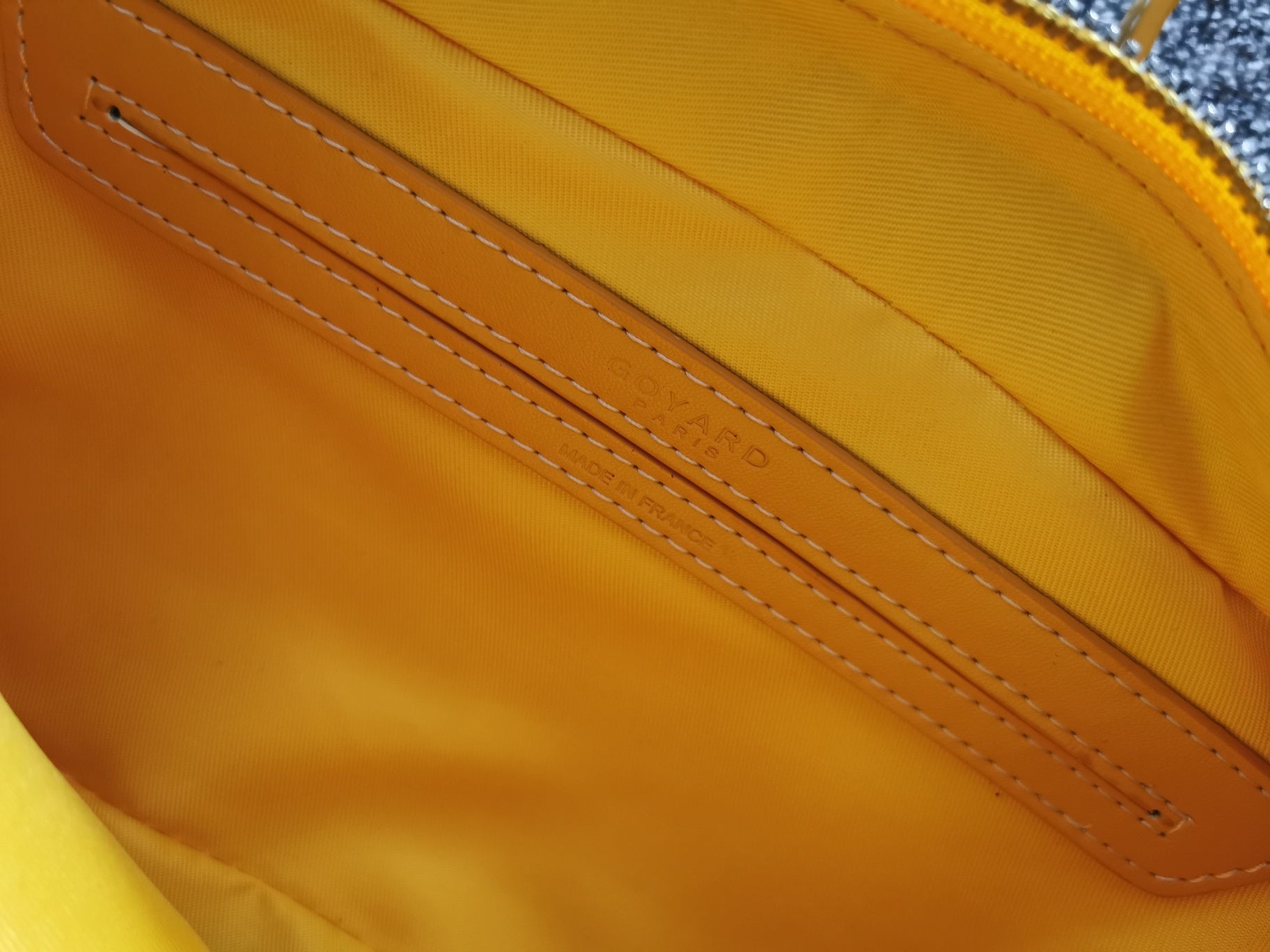 GOYARD CAP-VERT PM BAG 23X8X14CM YELLOW CANVAS