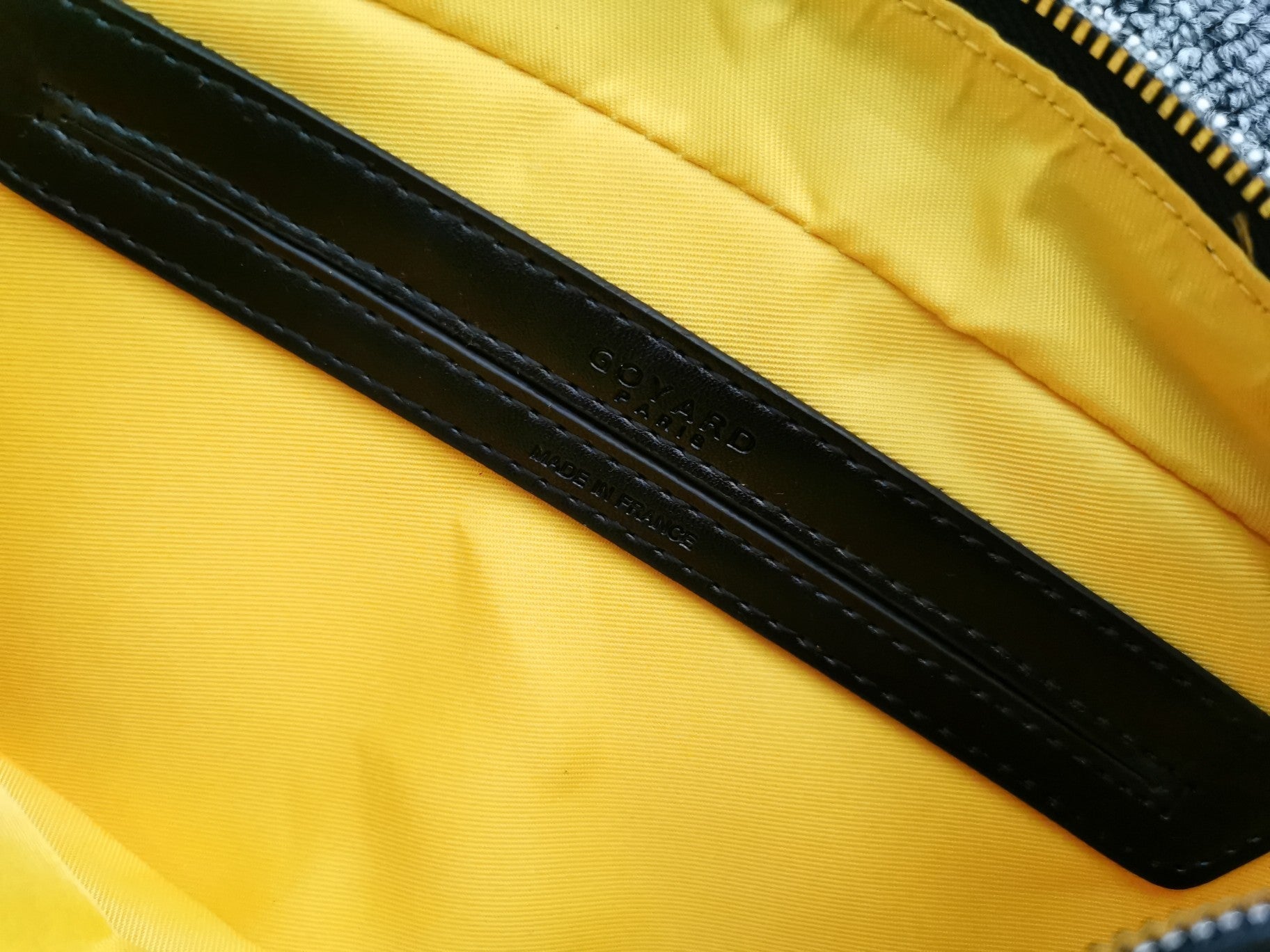 GOYARD CAP-VERT PM BAG 23X8X14CM BLACK CANVAS