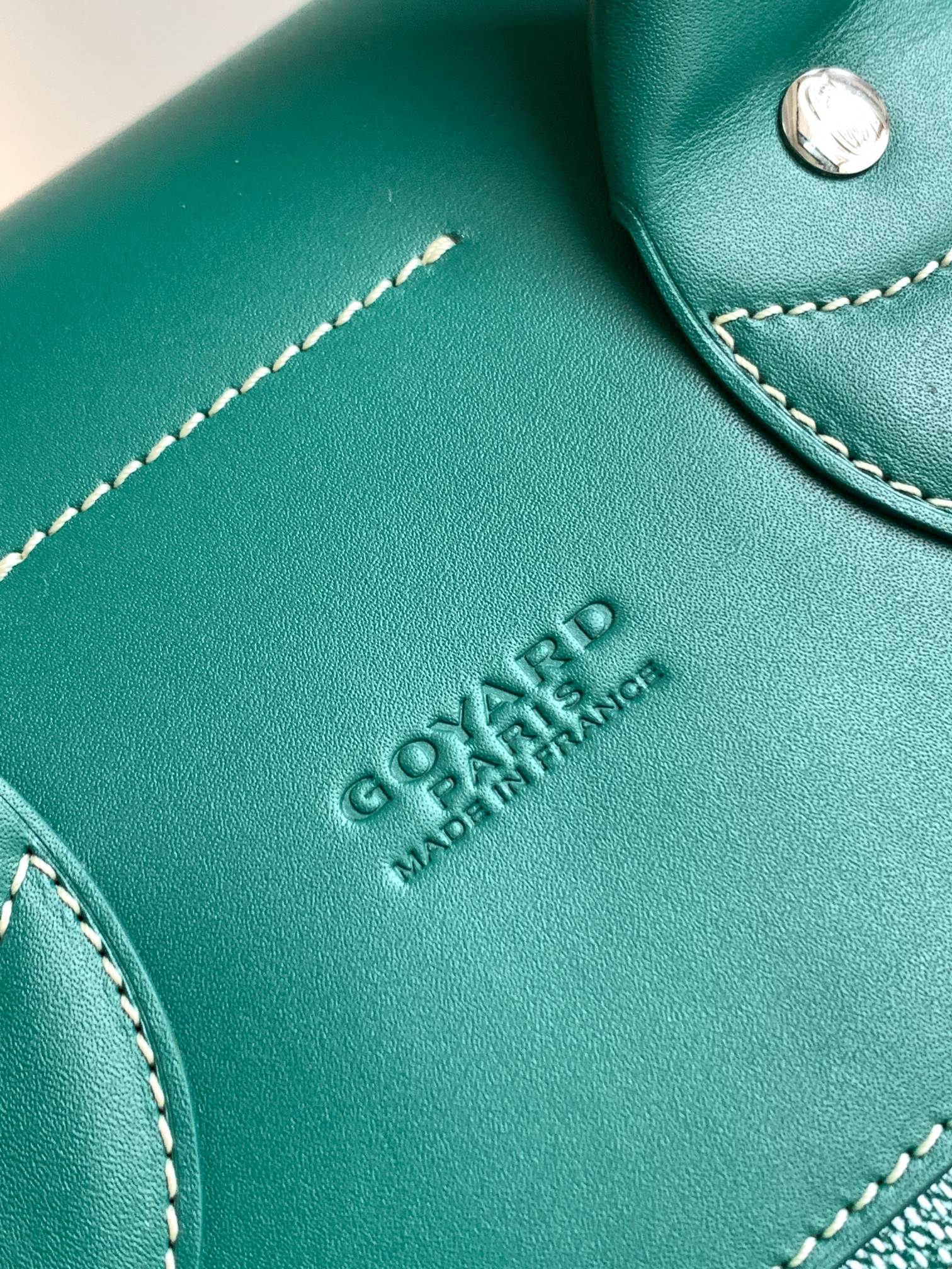 GOYARD GOYA STEAMER PM BAG 48CM GREEN CANVAS