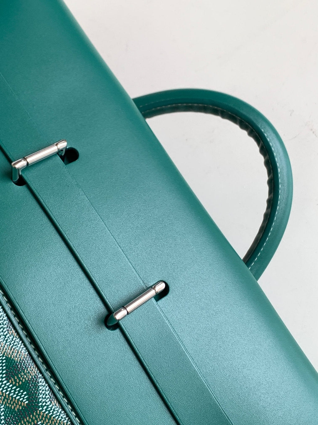 GOYARD GOYA STEAMER PM BAG 48CM GREEN CANVAS