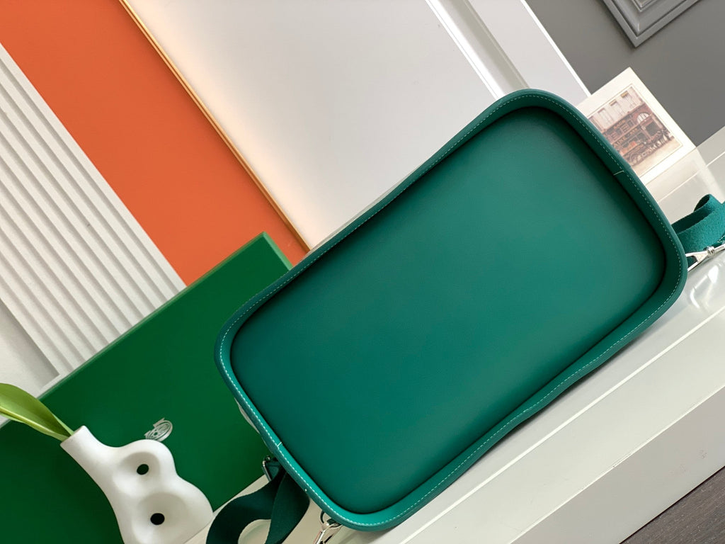 GOYARD GOYA STEAMER PM BAG 48CM GREEN CANVAS