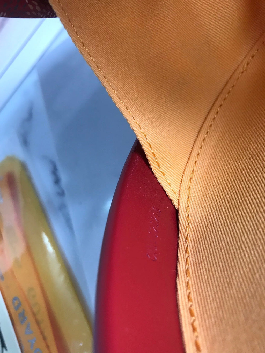 GOYARD THE ALTO HATBOX TRUNK BAG 18CM RED CANVAS