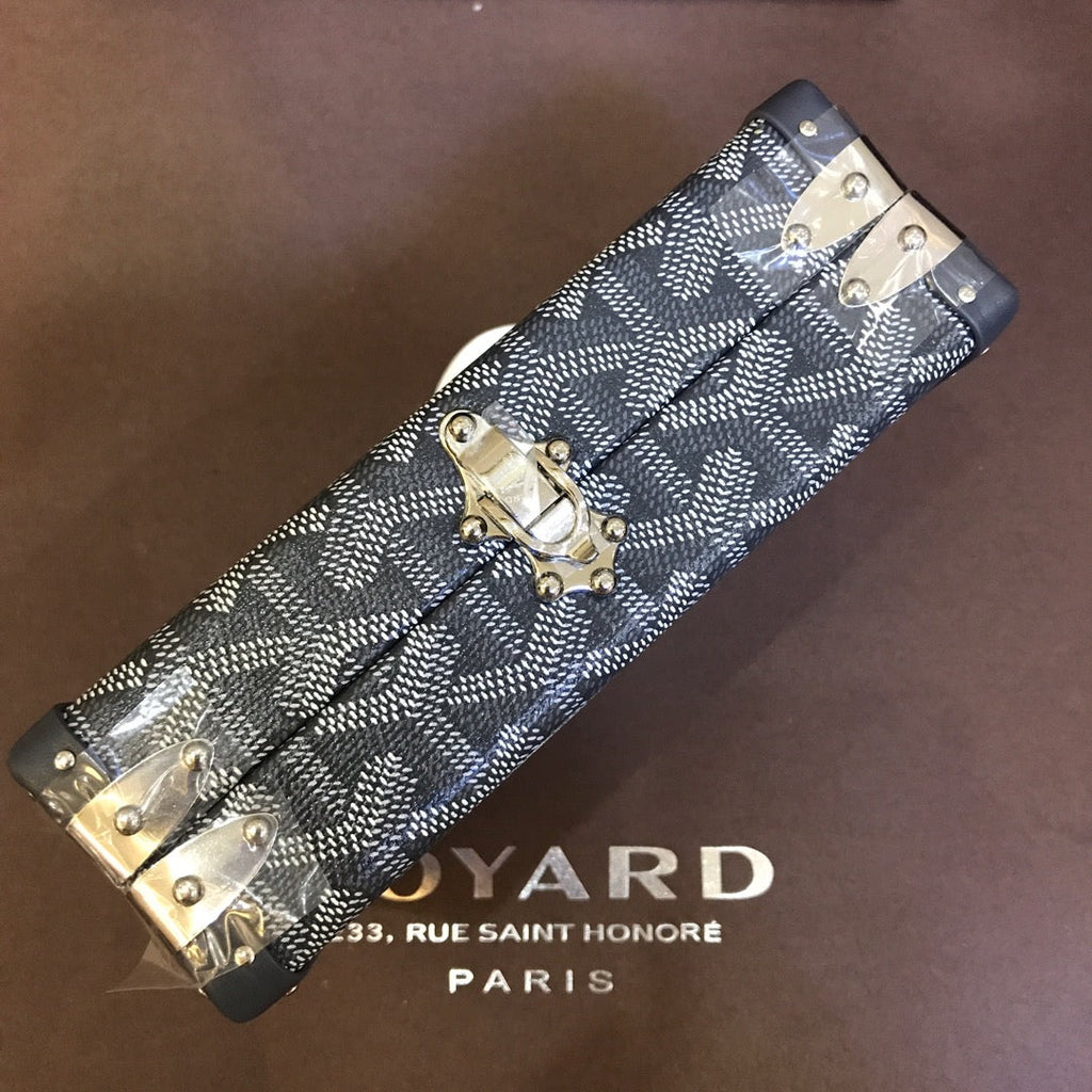 GOYARD MINAUDIERE TRUNK BAG 17CM GREY CANVAS